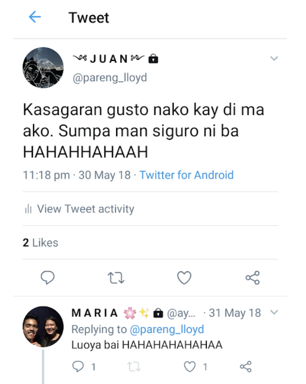 The tweet from @pareng_lloyd that started it all
